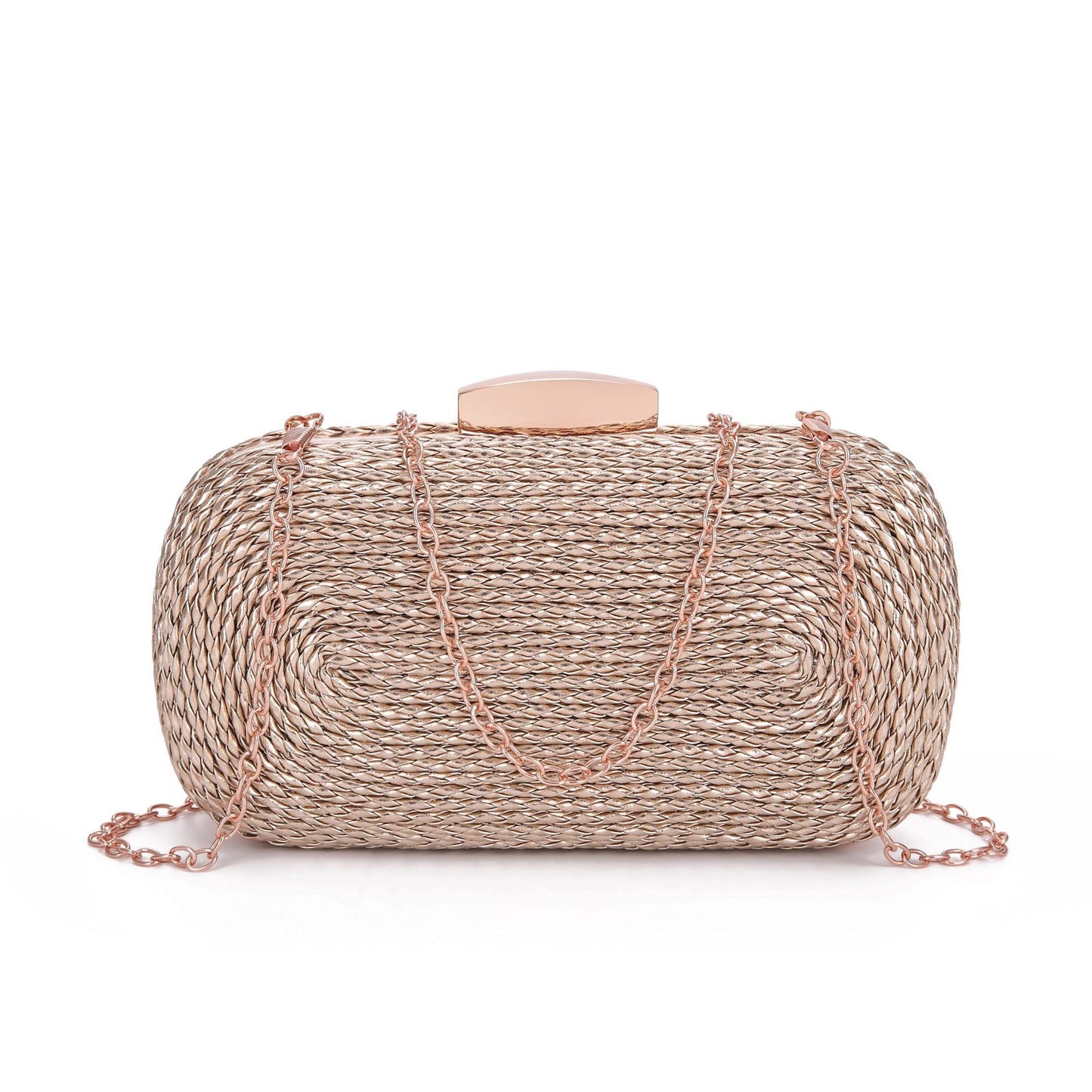 PU women's bag single shoulder woven evening bag