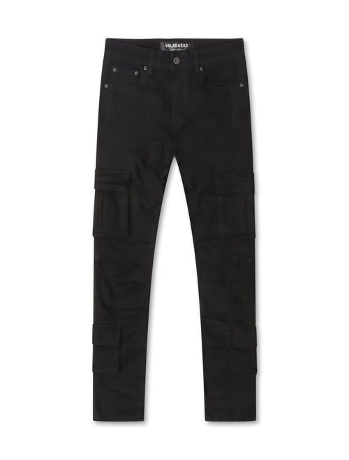 Valabasas Laddered Congo Skinny Jeans - Black
