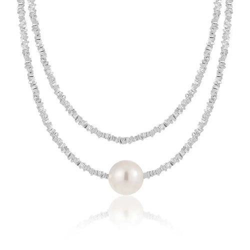 Stackable Shell Pearl Necklace