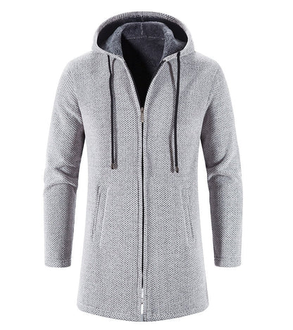 Cashmere Men's Cardigan Chenille Outer Sweater Coat Windbreaker