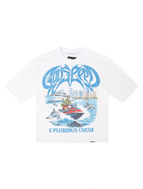 Godspeed GMYC Wave Runner Boxy Tee - White