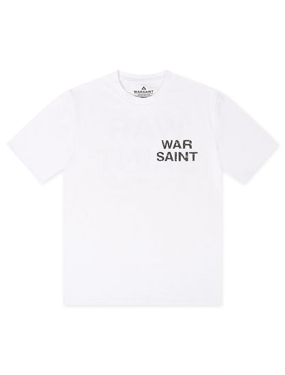 Warsaint LA Script Tee - White/Black