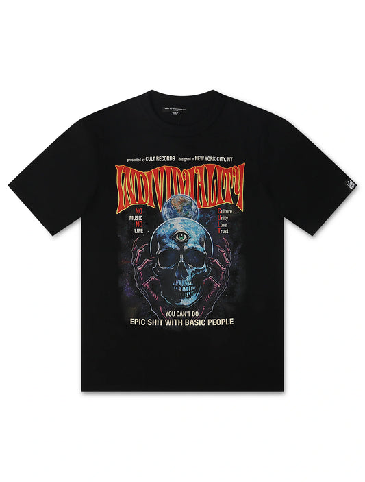 Cult Of Individuality Psychedelic Crew Tee - Black