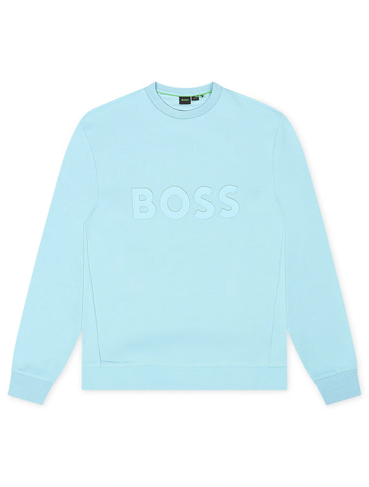 Boss Green Salbo Crewneck - Light Blue
