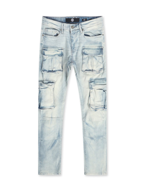 Jordan Craig Sean Cargo Jeans - Iced White