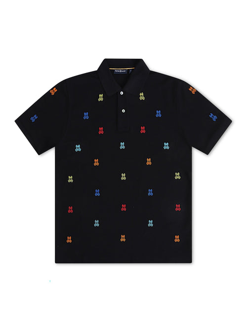 Psycho Bunny Bonham Pique Polo - Black