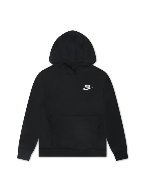 Nike Big Kids Sportswear Club Hoodie - Fleece Black/White