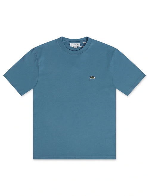 Lacoste Mens Cotton Tee - Blue