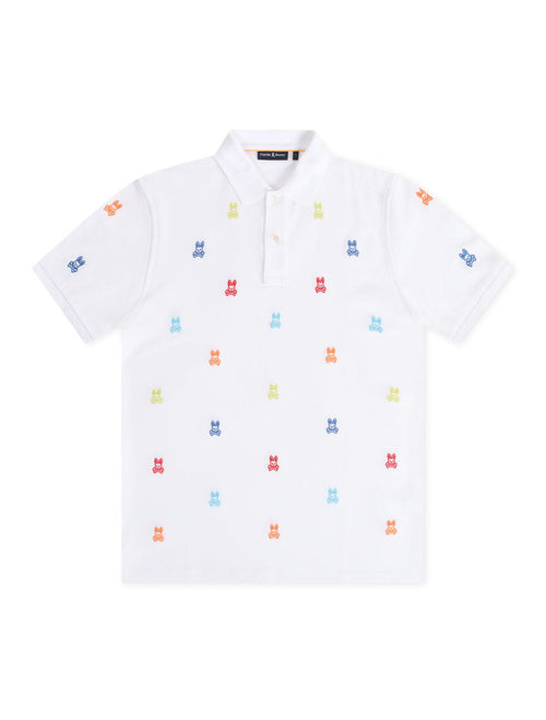 Psycho Bunny Bonham Pique Polo - White