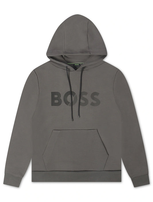 Boss Soody Tape Logo Hoodie - Gray