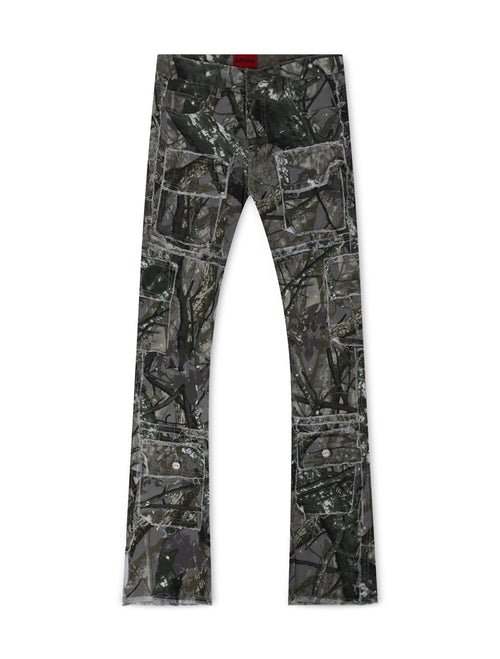 Ajenda Stacked Jeans - Gray Tree