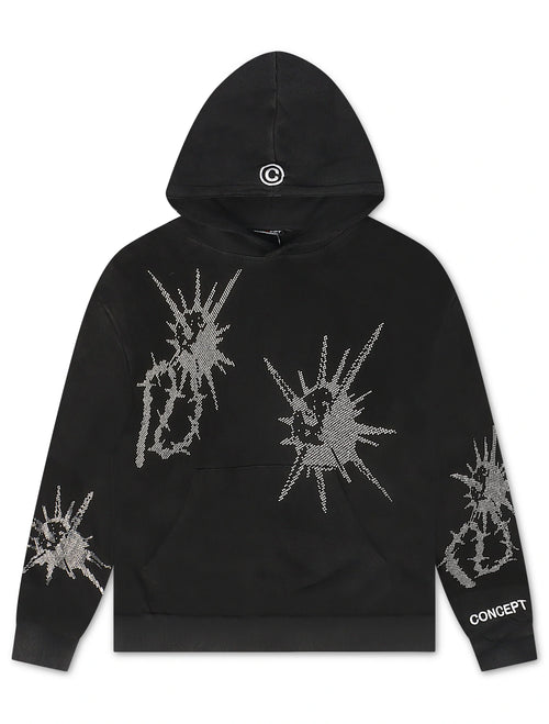 Concept LA Flail Hoodie - Black Washed