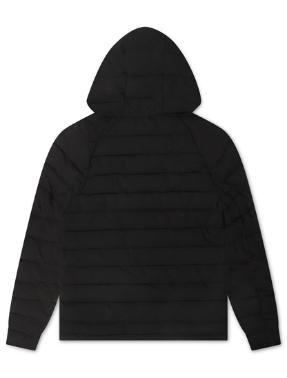 Psycho Bunny Mens Humphrey Hooded Puffer Jacket - Black