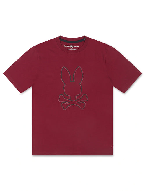 Psycho Bunny Hamilton Graphic Tee - Crimson