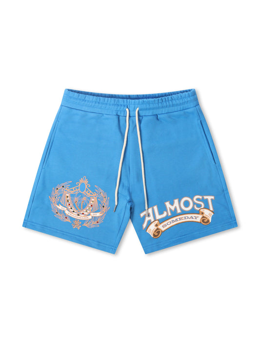Almost Someday Royale Terry Shorts - Blue