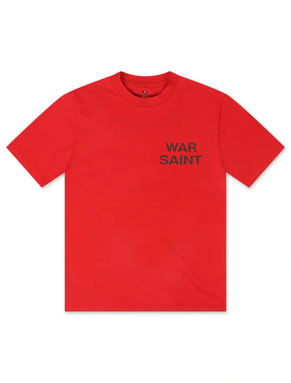 Warsaint LA Script Tee - Red/Black