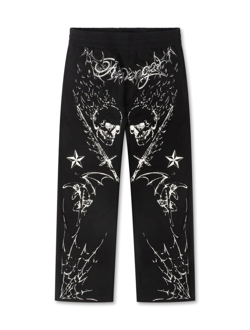 Revenge Tattoo Sweatpants - Black/Silver