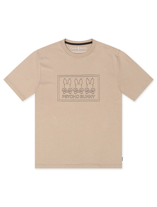 Psycho Bunny Tacoma Graphic Tee - Stone