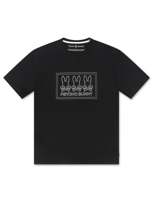 Psycho Bunny Tacoma Graphic Tee - Black