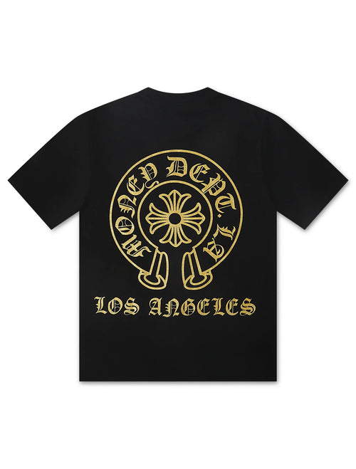 Money Dept. Vintage Old English Tee - Black/Gold