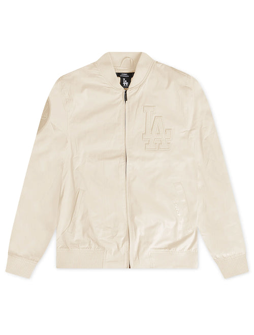 Pro Standard Los Angeles Dodgers Neutral Twill Jacket - Eggshell