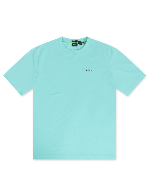 Boss Green Contrast Logo Tee - Teal