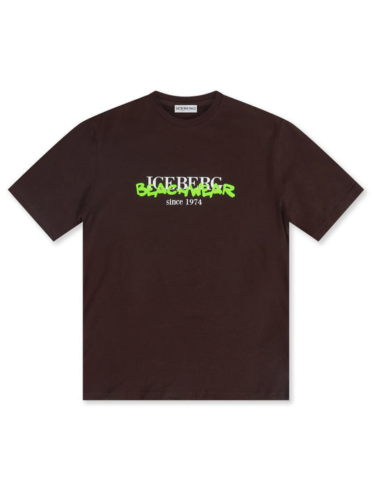 Iceberg Beachwear Tee - Brown