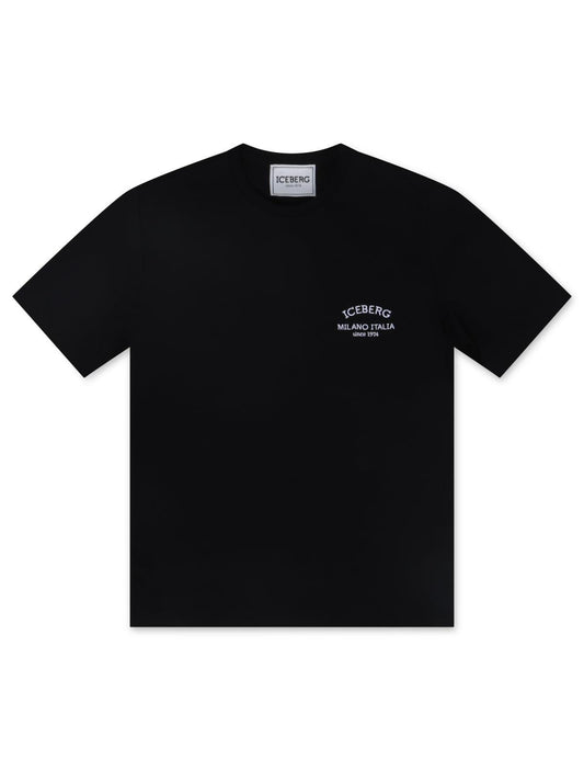 Iceberg Institutional Logo Tee- Black