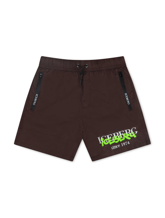 Iceberg Beachwear Shorts - Brown