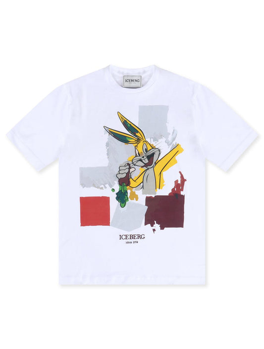 Iceberg Bugs Bunny Tee - White Ivory