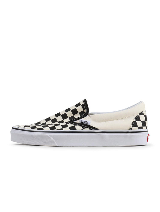 Vans Mens Classic Slip On - White Checkered