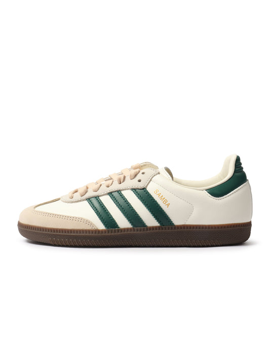 Adidas Women's Samba OG - White/Green Sand