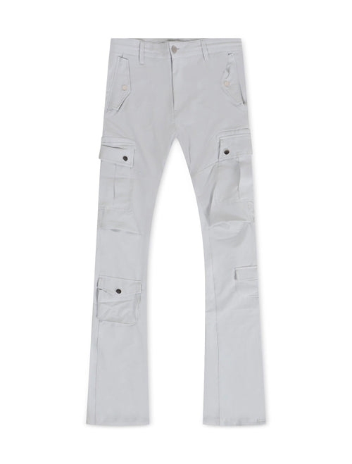 Jordan Craig Stacked Rodeo Polyester Cargo Pants - Grey