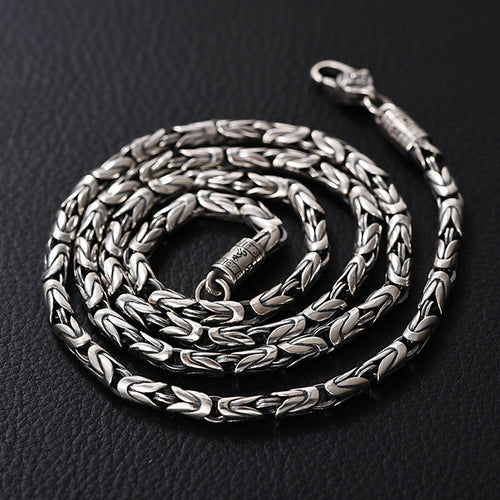 Peace pattern retro thick necklace
