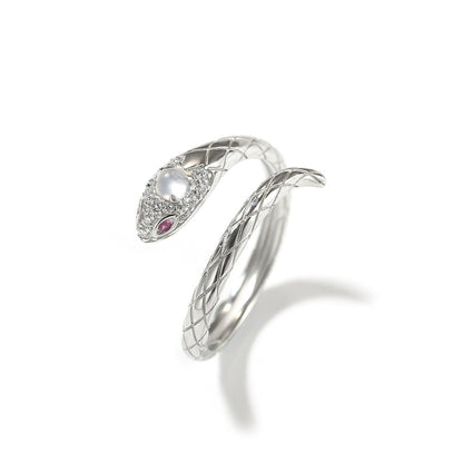 Zircon snake open ring