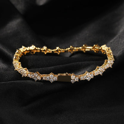 mens gold chain airplane tennis necklace