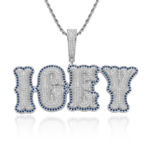Bone joint name necklace private custom hip-hop pendant