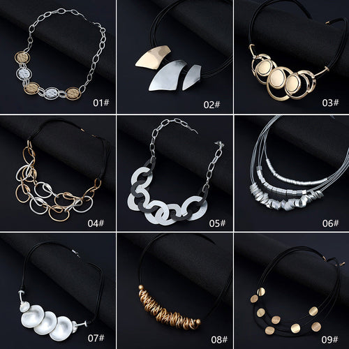 thnic Multi-Layer Clavicle Necklace