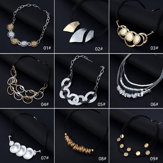 thnic Multi-Layer Clavicle Necklace