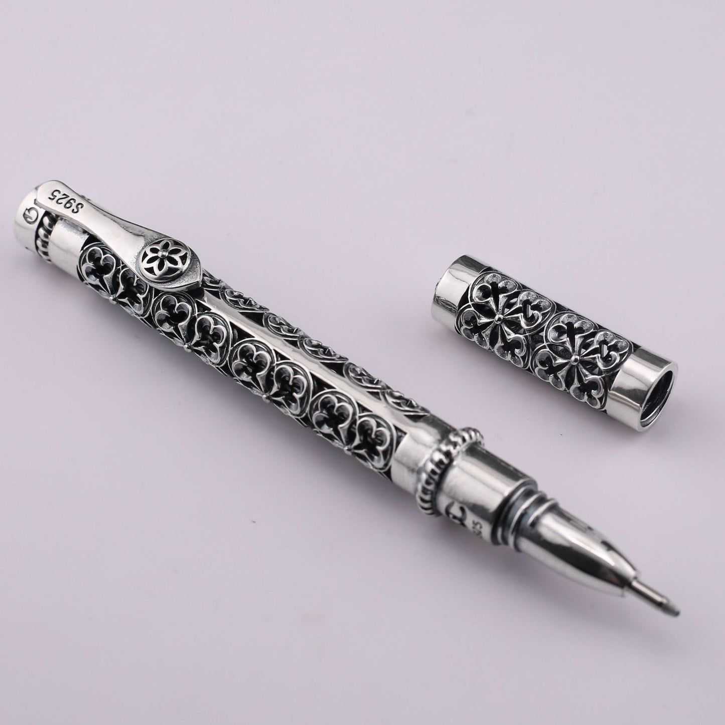 Hollow carved business signature pen