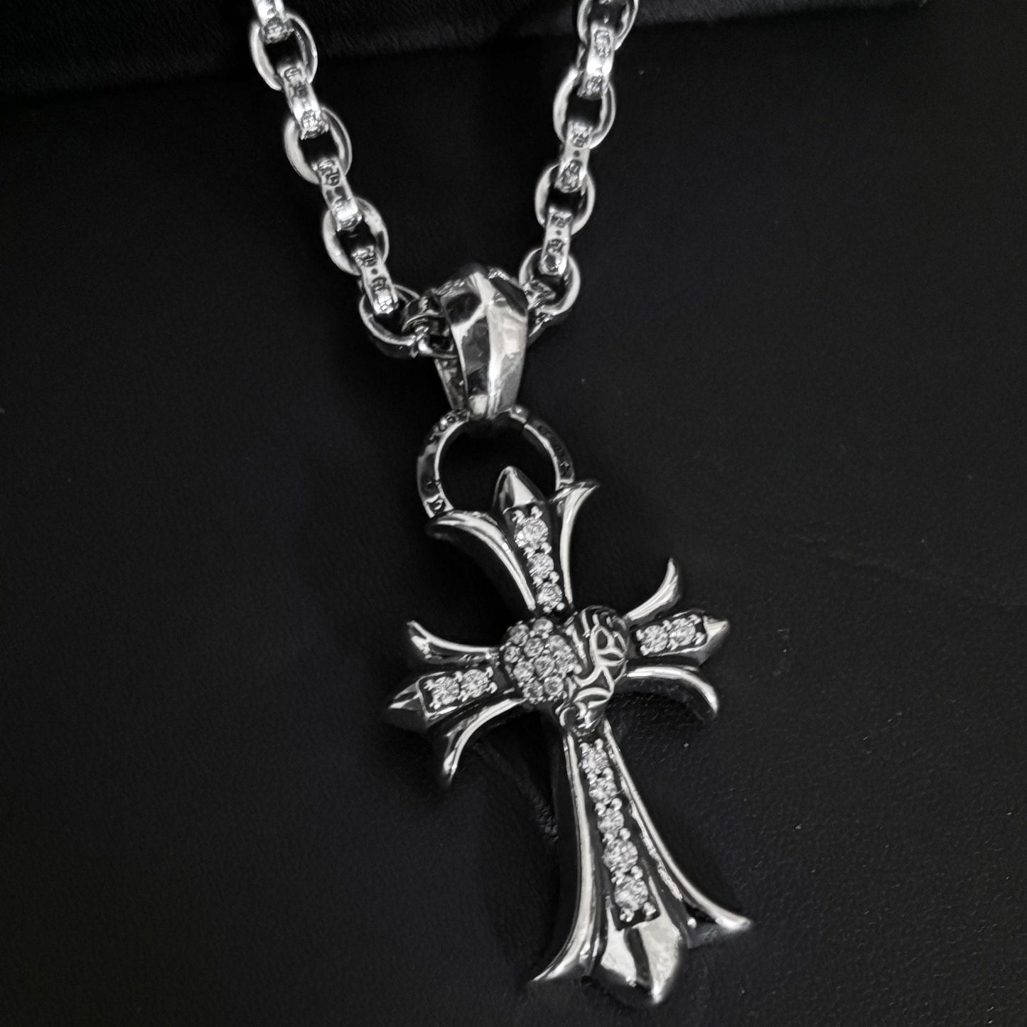 cross love letter chain necklace