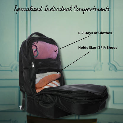 Sole Premise Carry-On Bag For Shoes, Clothes, Laptop And Camera
