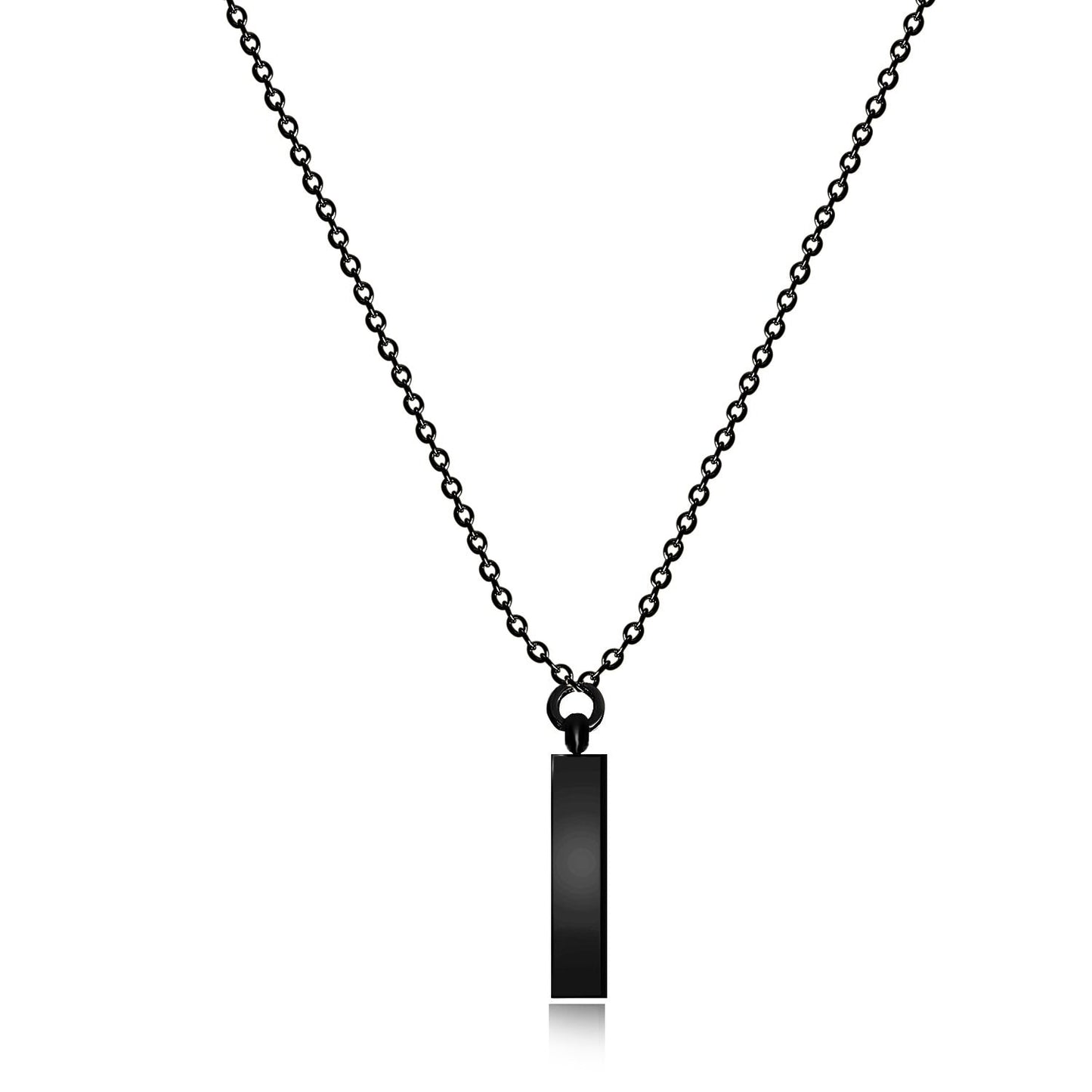 Geometry Interlocking Square Triangle Male Pendant Stacking Streetwear Necklace