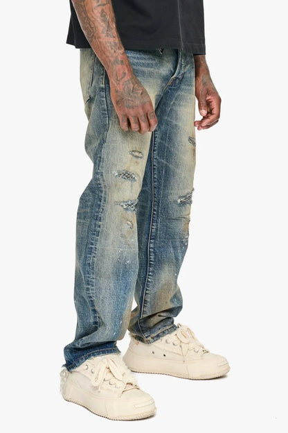 Valabasas Pox Straight Leg Jeans - Dirty Vintage Wash